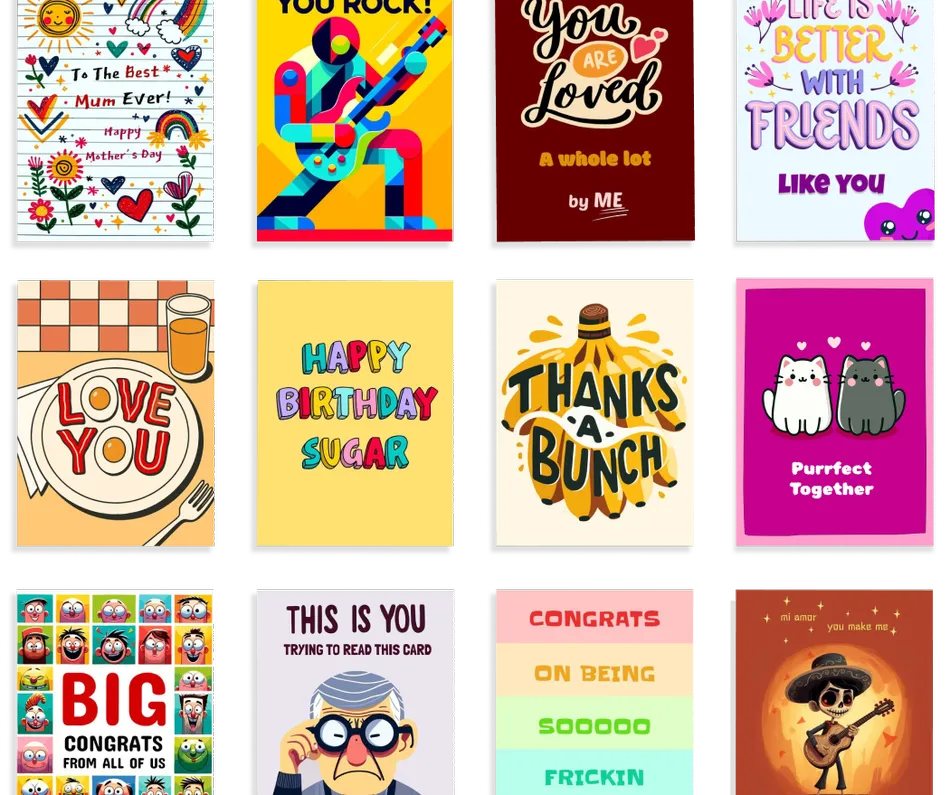 Happiepage digital card preview