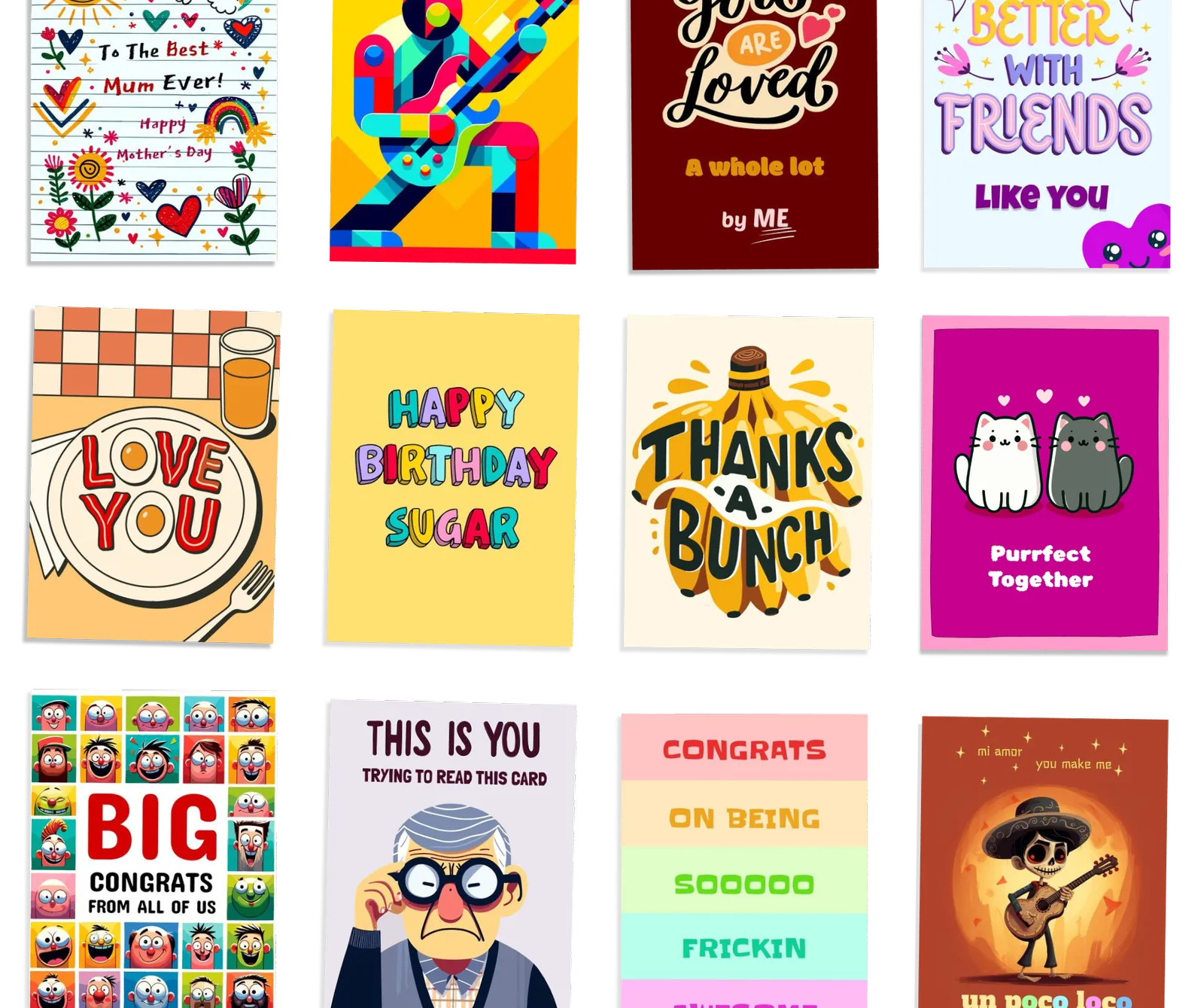 Happiepage digital card preview